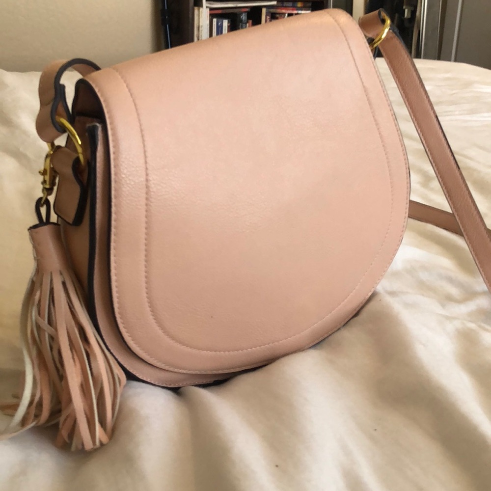 Pink crossbody bag